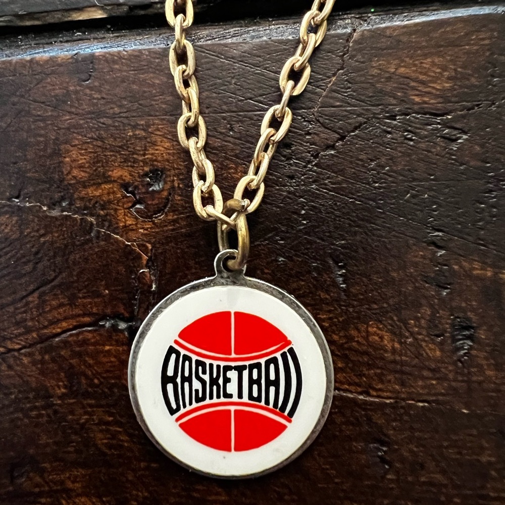Basketball Pendant Necklace